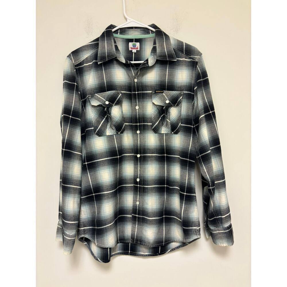 Texwood Vintage Pearl Snap Flannel Shirt